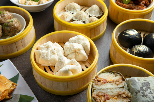 Barbecue pork buns and other dishes from Yue Club